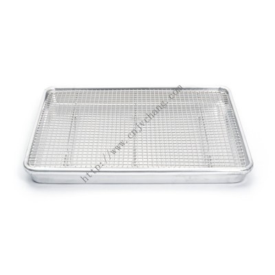 Amazon Hot selling 3003 Aluminum baking half Quarter sheet pan with Stainless Steel cooling rack