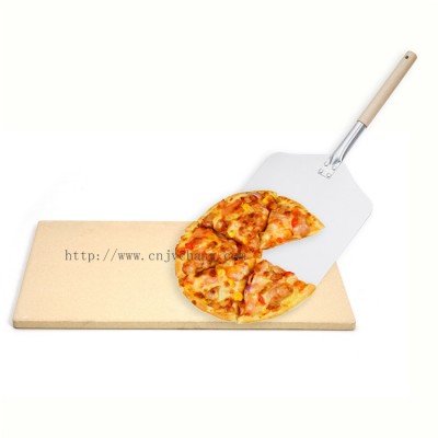 Pizza Oven Tools - Cordierite Pizza Oven Stone, Stainless steel pizza peel shovel paddle