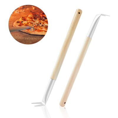 Factory sell Aluminum Pizza Bubble Popper with Wooden Aluminum Handle