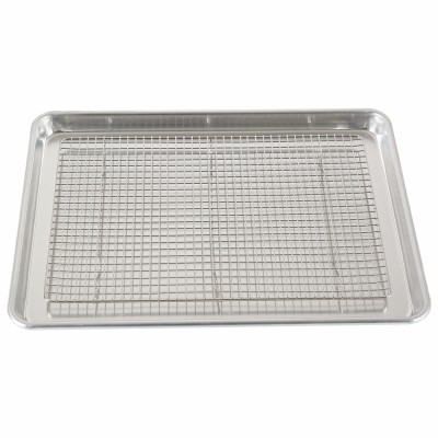 Kitchenware Custom-made Oven Safe Roasting Stainless Steel Baking Cake Bread Half Sheet Pan Cooling Rack