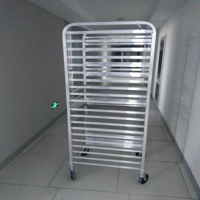 20-tier Aluminum/Stainless Steel Bakery Trolley with Commercial Grade