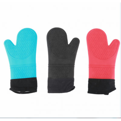 Heat Resistant Silicone Gloves For Cooking High Heat Silicon Gloves Oven Mitts With SGS Certification