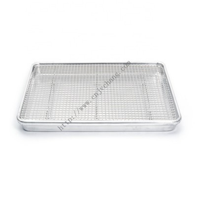 Aluminum cookie sheet Baking set with stainless steel oven safe cooling wire rack